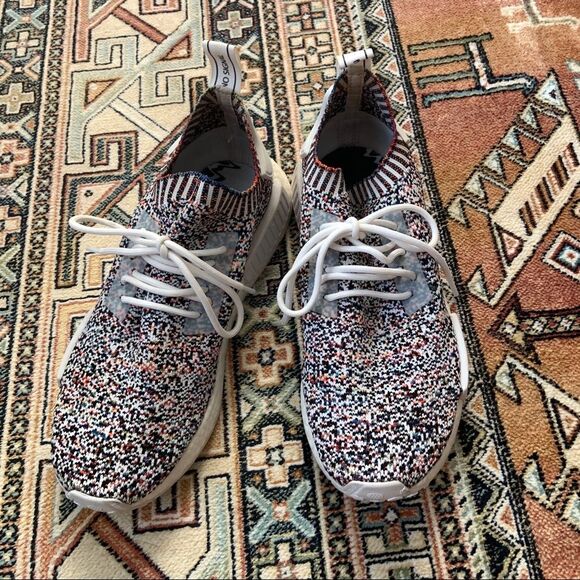 Adidas NMD R1 PK Primeknit Color Static Sneakers BW1126 US 7 - Picture 6 of 13